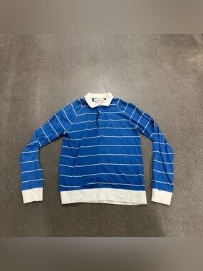 Trovata pullover stripe polo blue small